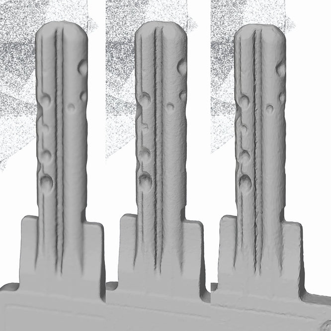 Tutorial - Scanning a metal key with the right amount of scanning/chalk spray