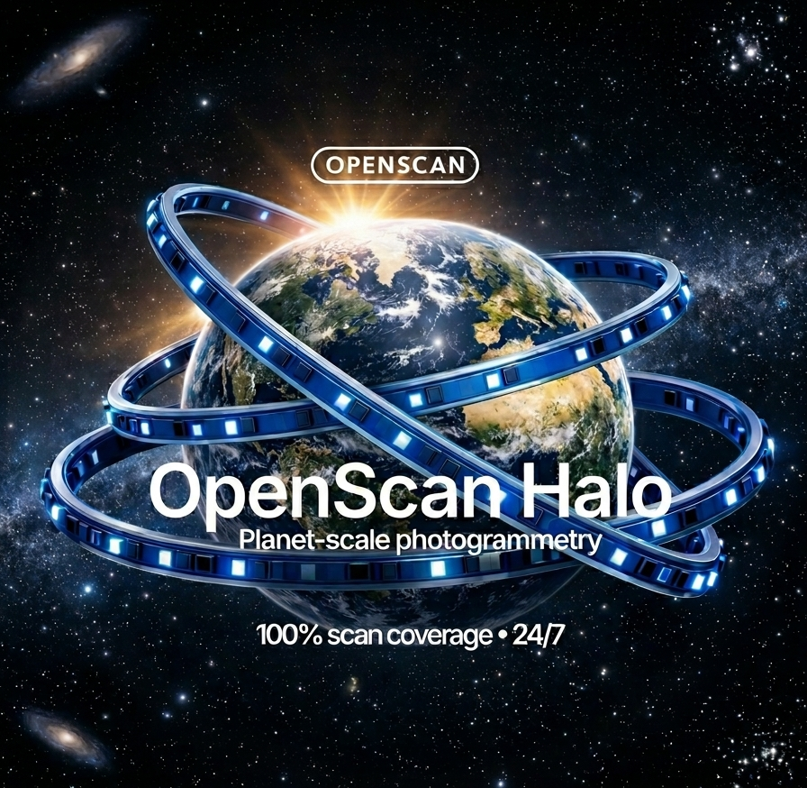Introducing OpenScan Halo: Planet-scale photogrammetry