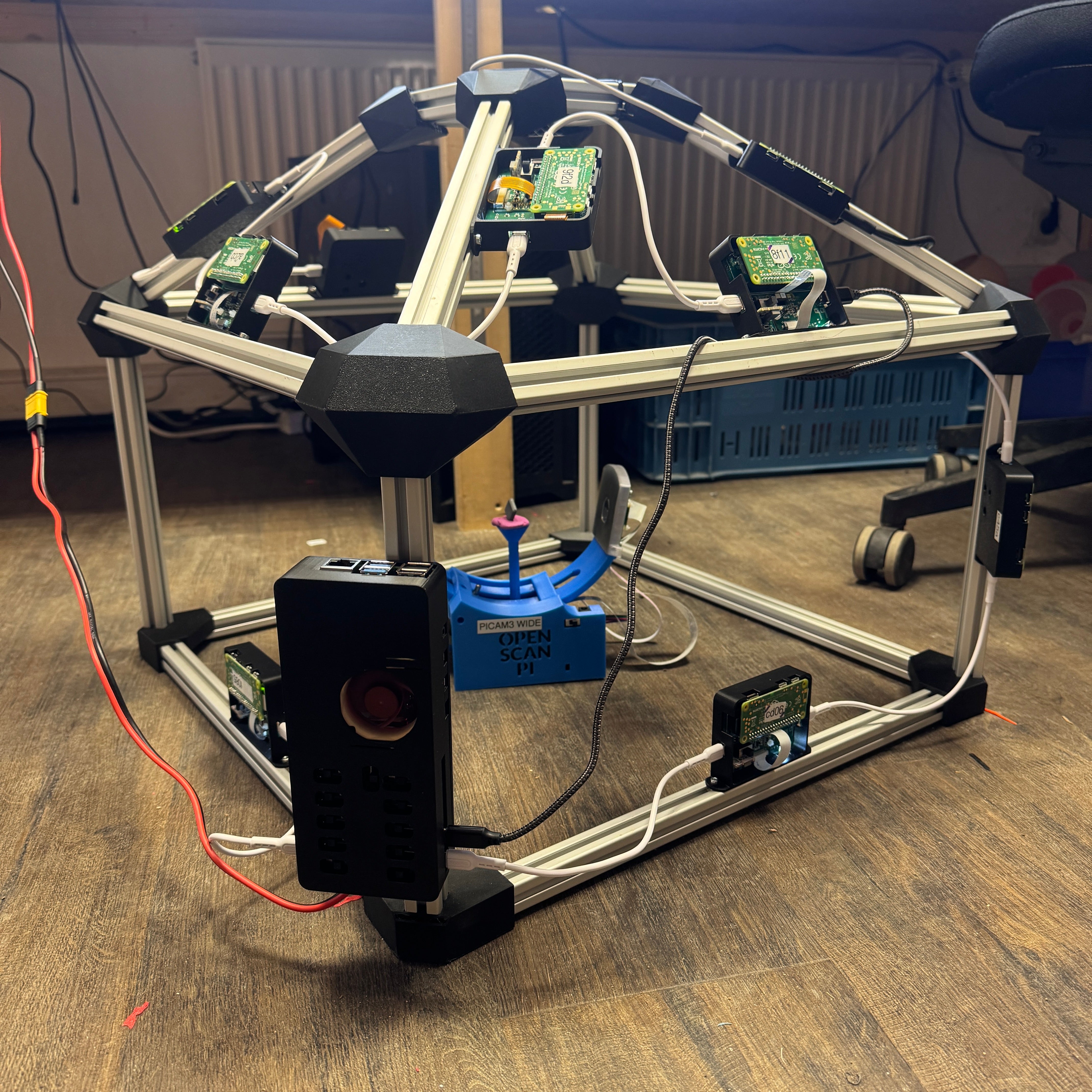 Prototype: OpenScan Multi-Camera Rig